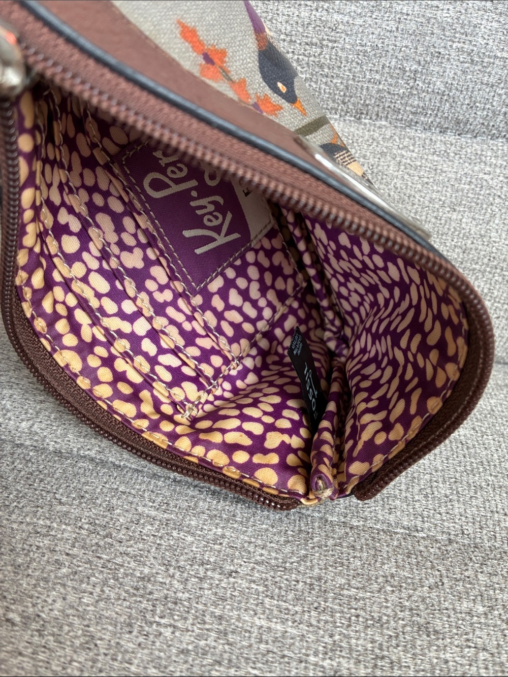Fossil Key-Per Wristlet Bird Pattern - Picture 7 of 11